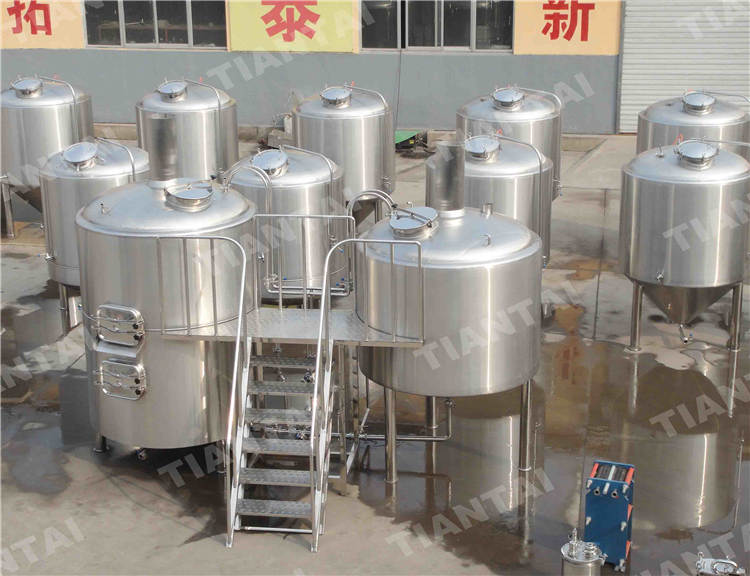 2000L microbrewery equipment with brewhouse and fermenters